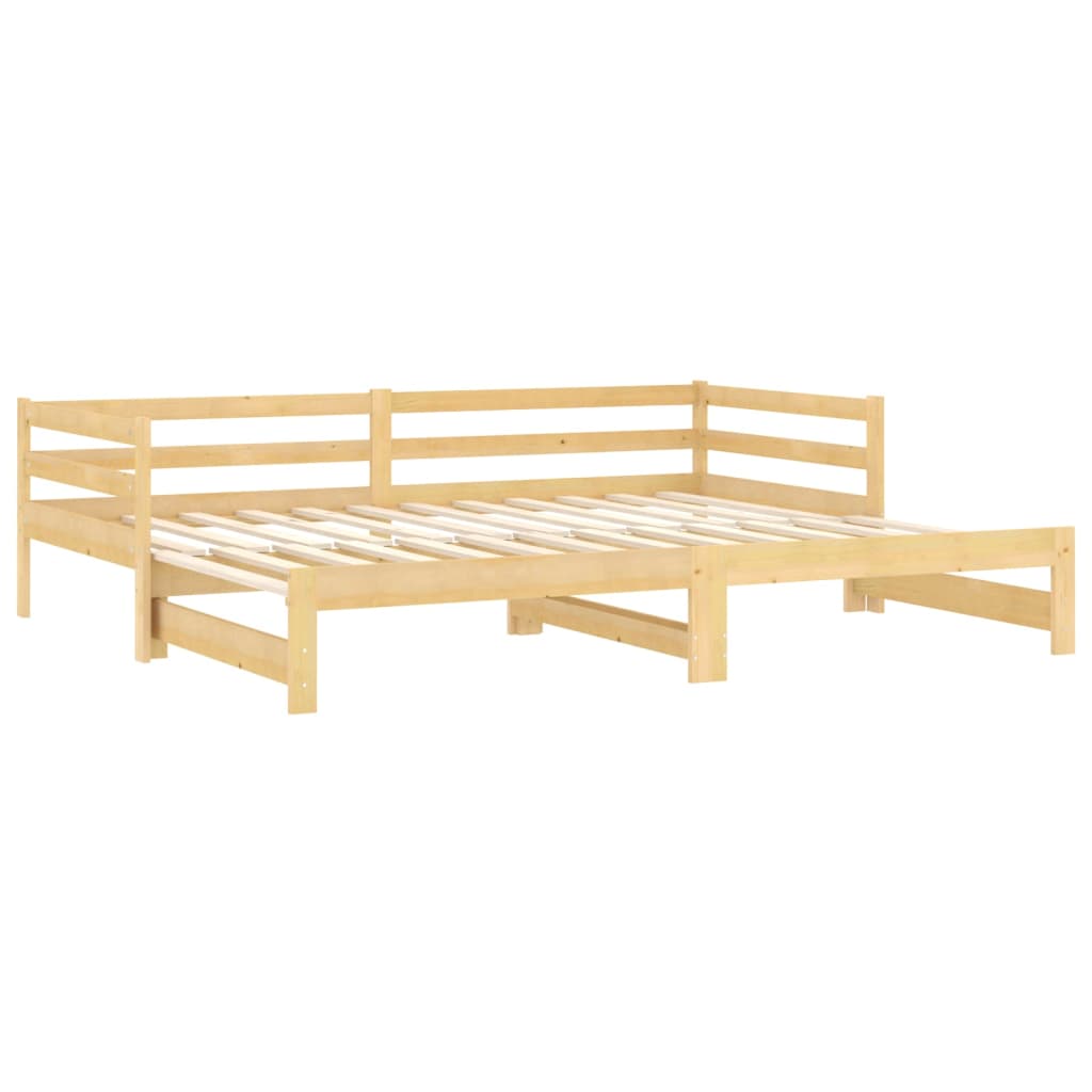 Lit coulissant 2x(90x200) cm Bois de pin massif - XIOS