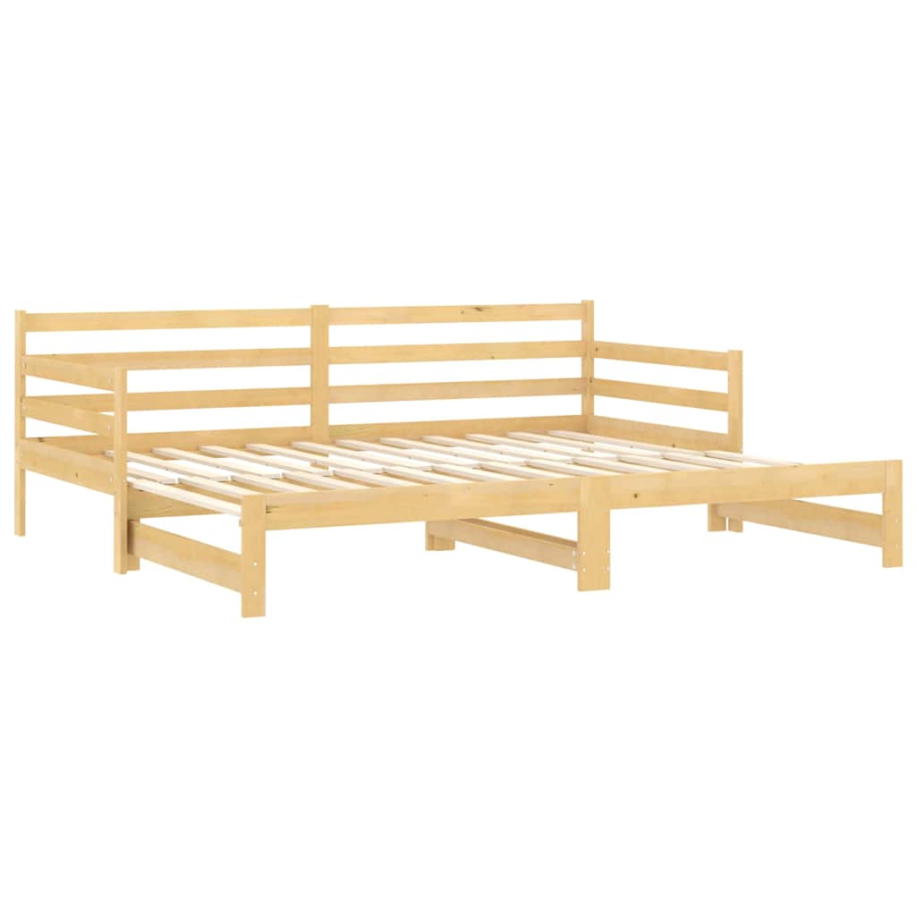 Lit coulissant 2x(90x200) cm Bois de pin massif