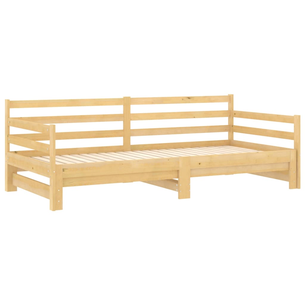 Lit coulissant 2x(90x200) cm Bois de pin massif - XIOS