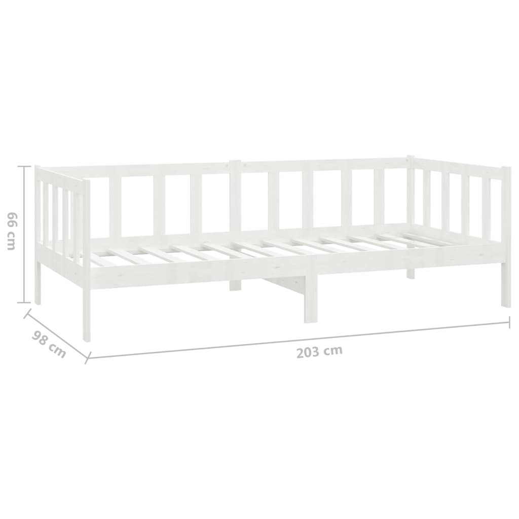 Lit de jour sans matelas avec tiroirs 90x200 cm blanc - XIOS