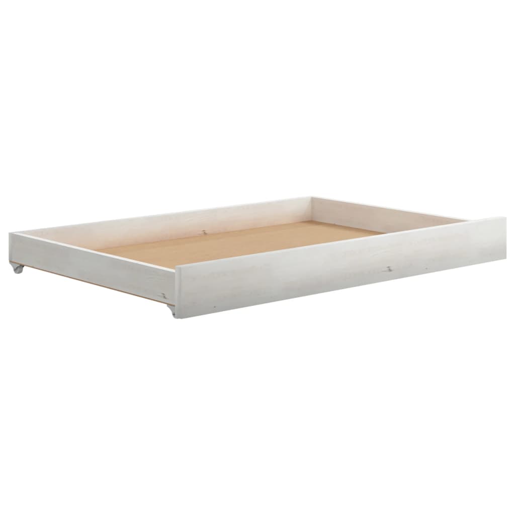 Lit coulissant sans matelas 2x(90x200) cm blanc - XIOS