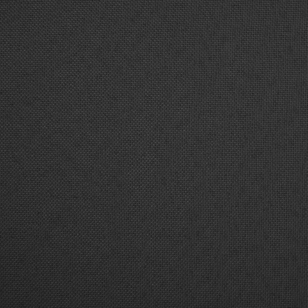 Tabouret de rangement pliable Noir Faux lin - XIOS