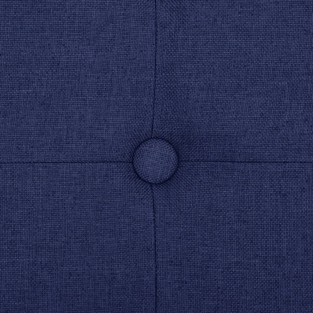 Banc de rangement pliable Bleu Faux lin - XIOS