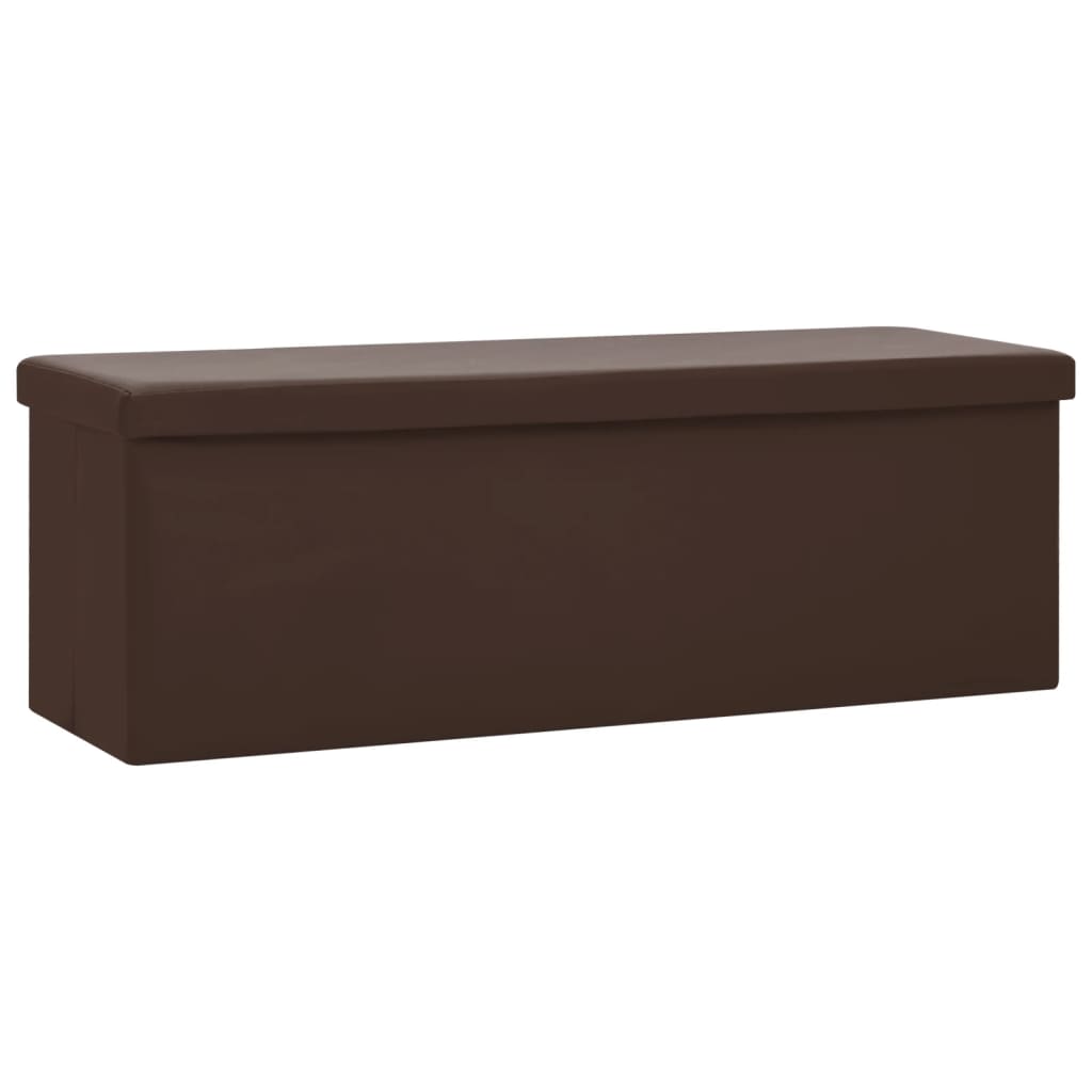 Banc de rangement pliable Marron PVC - XIOS