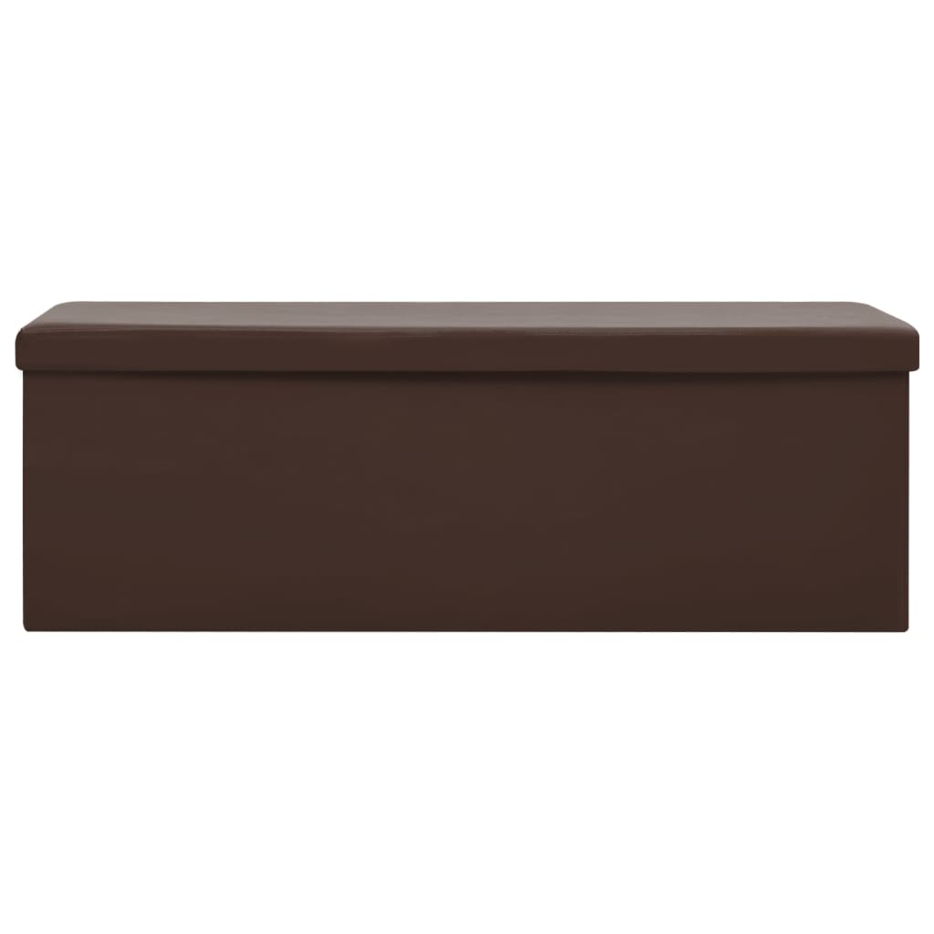 Banc de rangement pliable Marron PVC - XIOS