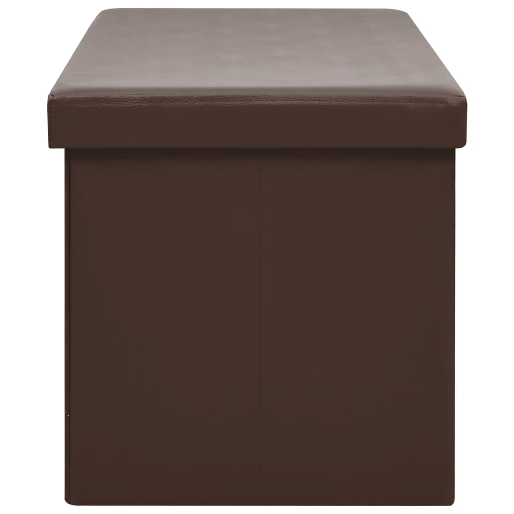 Banc de rangement pliable Marron PVC - XIOS