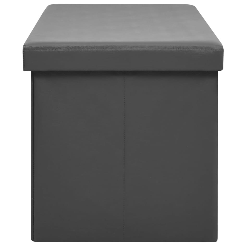 Banc de rangement pliable Gris PVC - XIOS