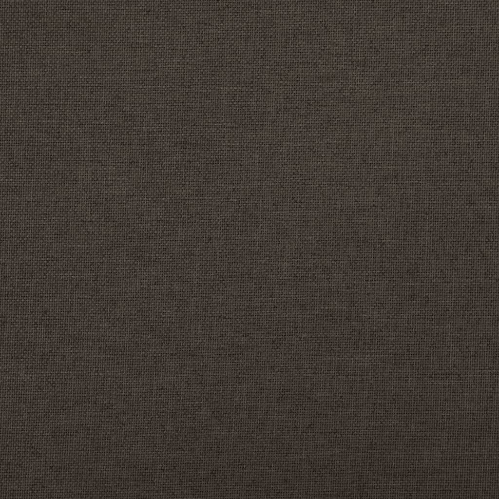 Banc de rangement pliable Marron foncé 76x38x38 cm Faux lin - XIOS