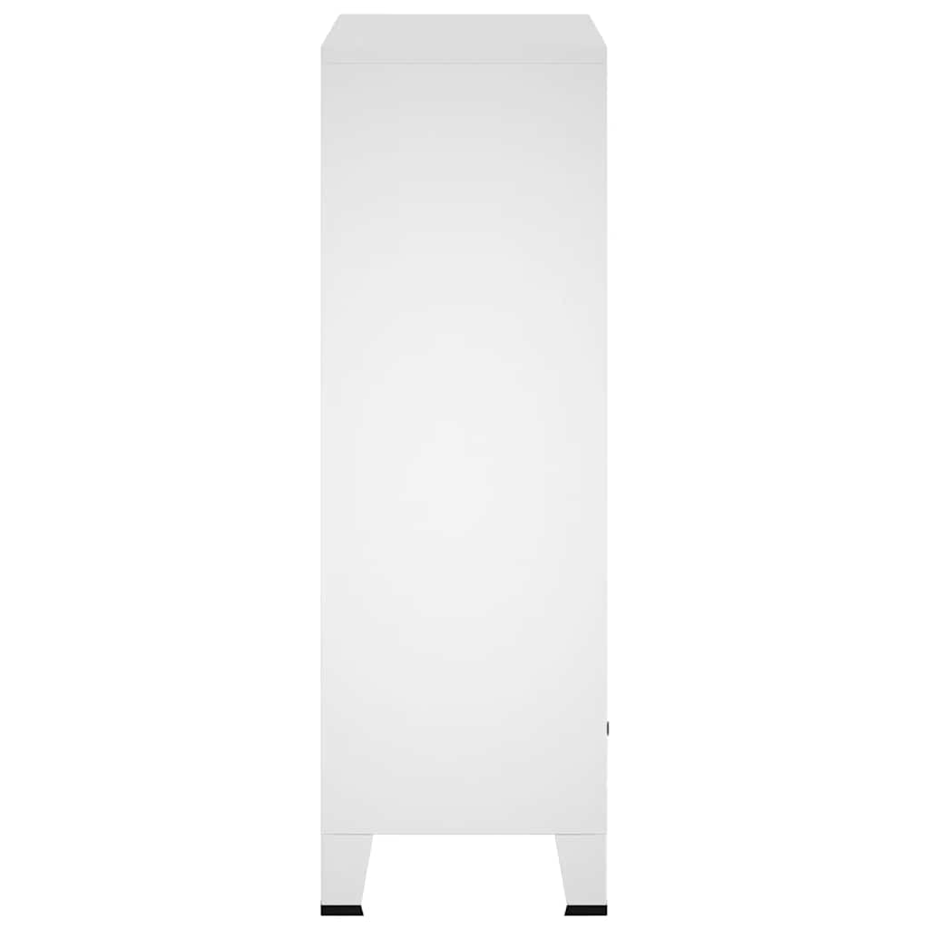Garde-robe industrielle Blanc 67x35x107 cm Acier - XIOS