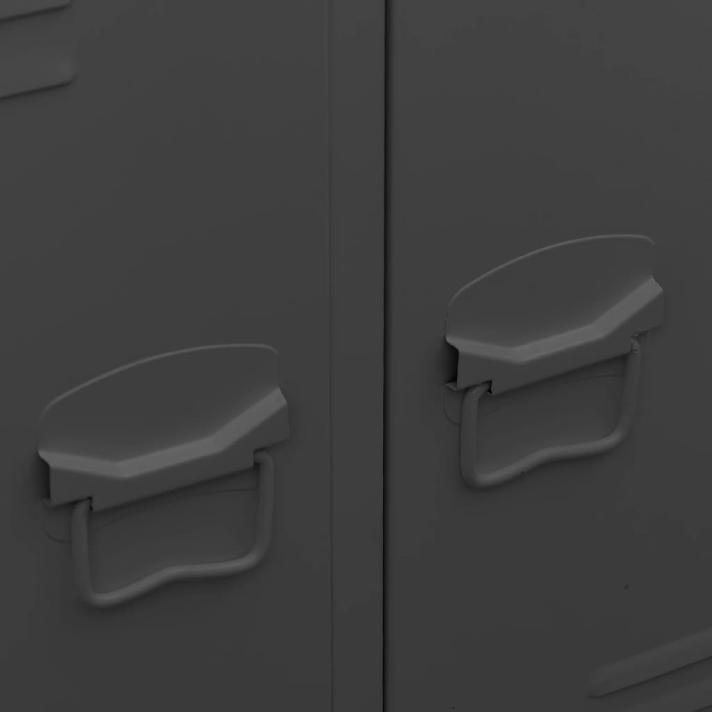 Garde-robe industrielle Anthracite 67x35x107 cm Acier - XIOS