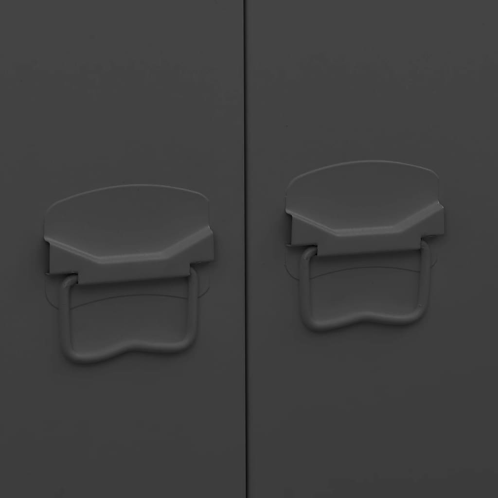 Garde-robe industrielle Noir 90x50x180 cm Métal - XIOS