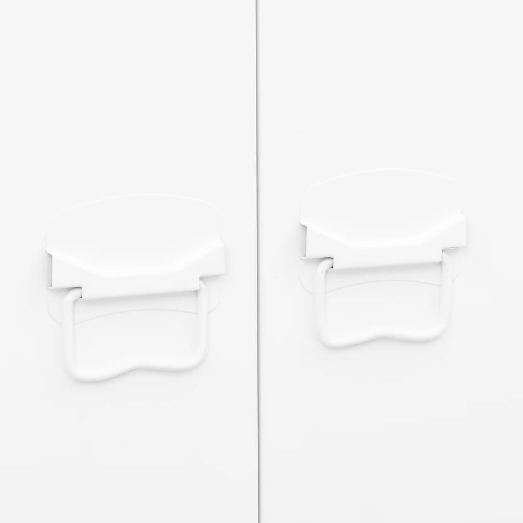 Garde-robe Blanc 90x50x180 cm Métal - XIOS