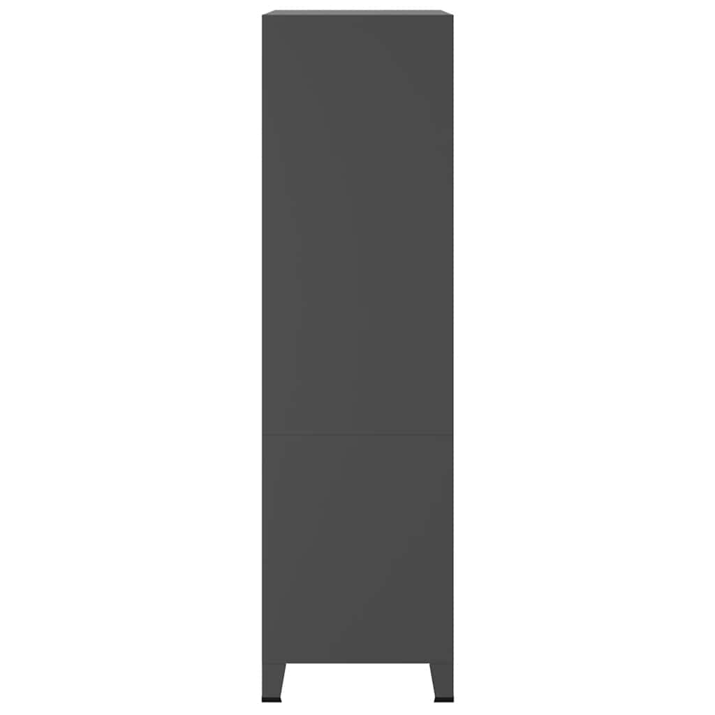 Garde-robe industrielle Anthracite 90x50x180 cm Métal - XIOS
