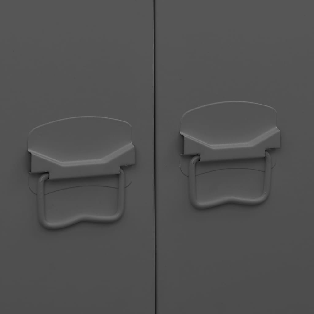 Garde-robe industrielle Anthracite 90x50x180 cm Métal - XIOS