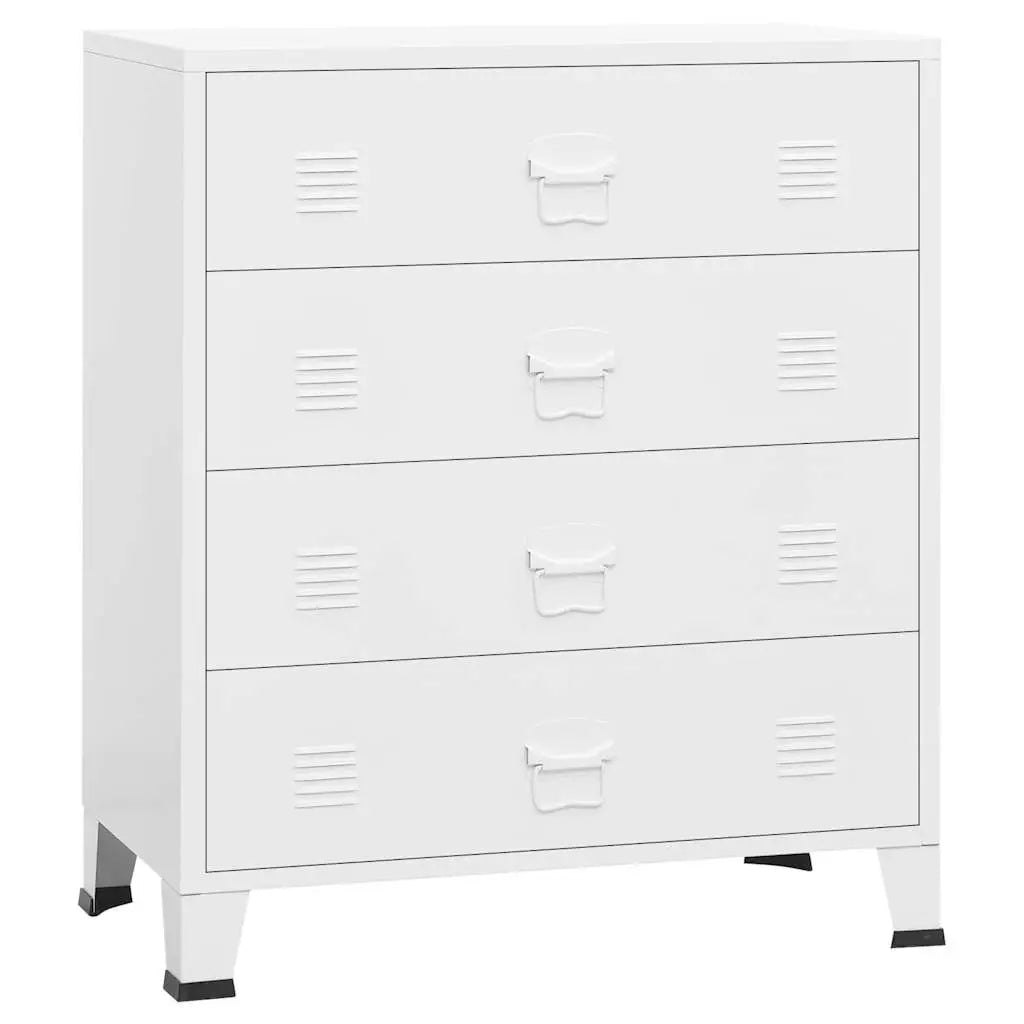 Armoire à tiroirs industrielle Blanc 78x40x93 cm Métal - XIOS