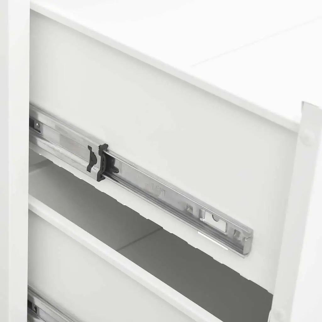 Armoire à tiroirs industrielle Blanc 78x40x93 cm Métal - XIOS