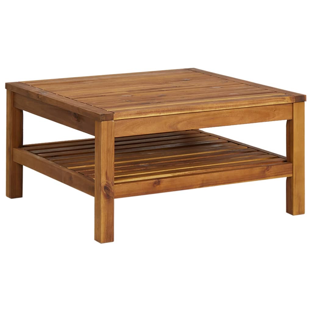 Salon de jardin 4 pcs avec coussin Bois d'acacia solide
