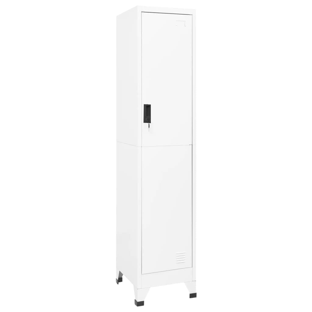 Armoire à casiers Blanc 38x45x180 cm Acier - XIOS
