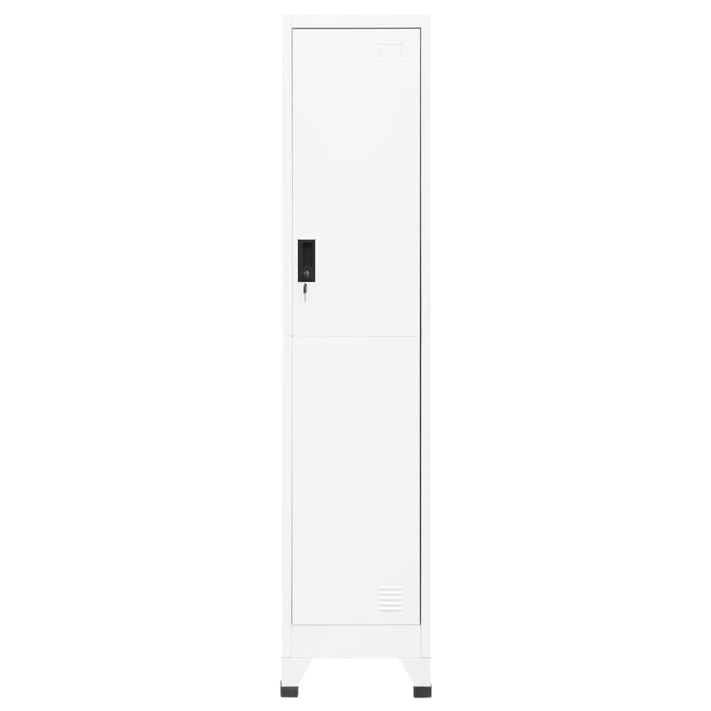 Armoire à casiers Blanc 38x45x180 cm Acier - XIOS