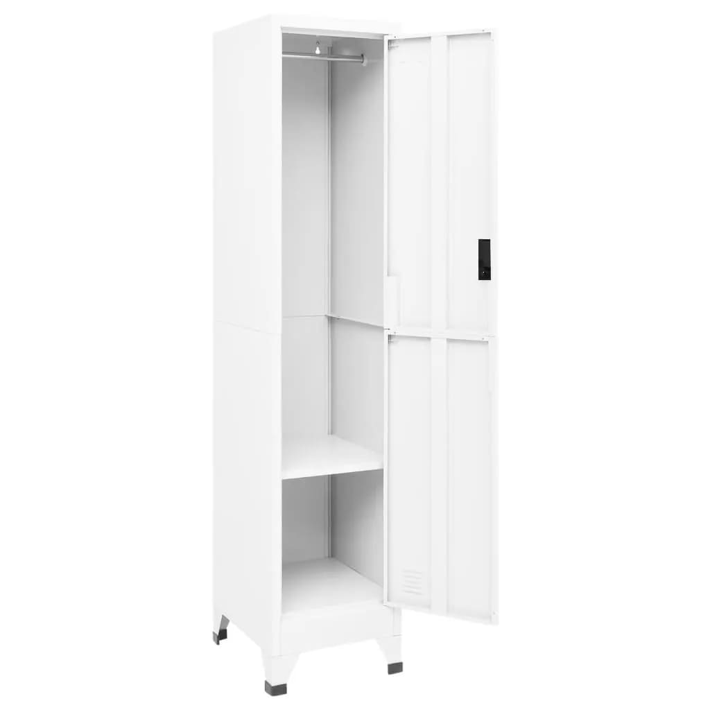 Armoire à casiers Blanc 38x45x180 cm Acier - XIOS