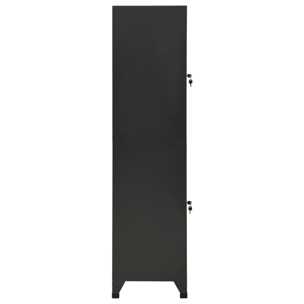 Armoire à casiers Anthracite 38x45x180 cm Acier - XIOS