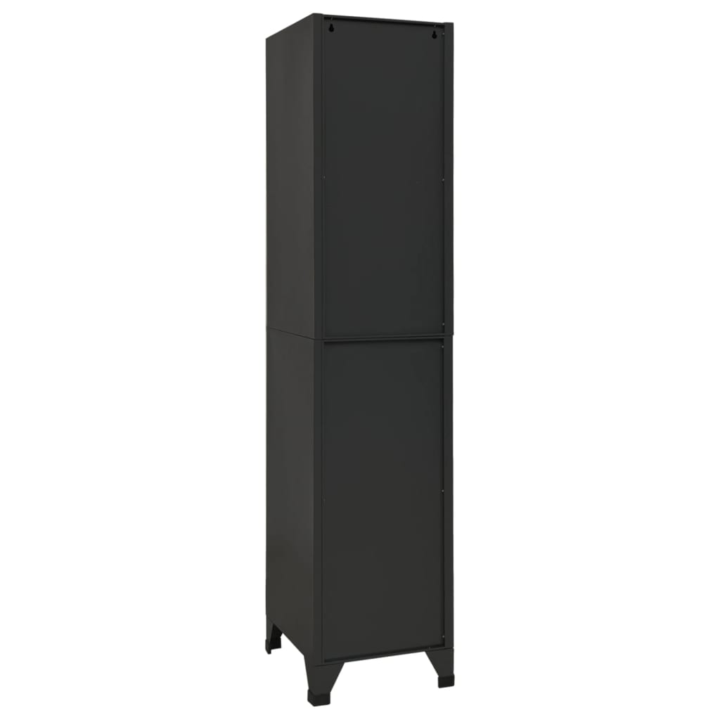 Armoire à casiers Anthracite 38x45x180 cm Acier - XIOS