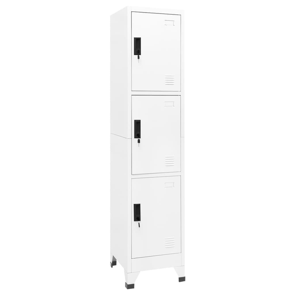 Armoire à casiers Blanc 38x45x180 cm Acier - XIOS
