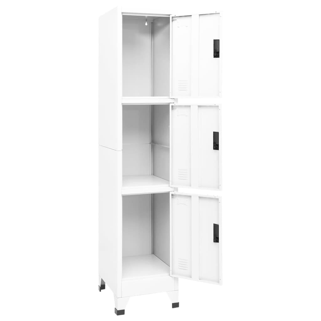 Armoire à casiers Blanc 38x45x180 cm Acier - XIOS