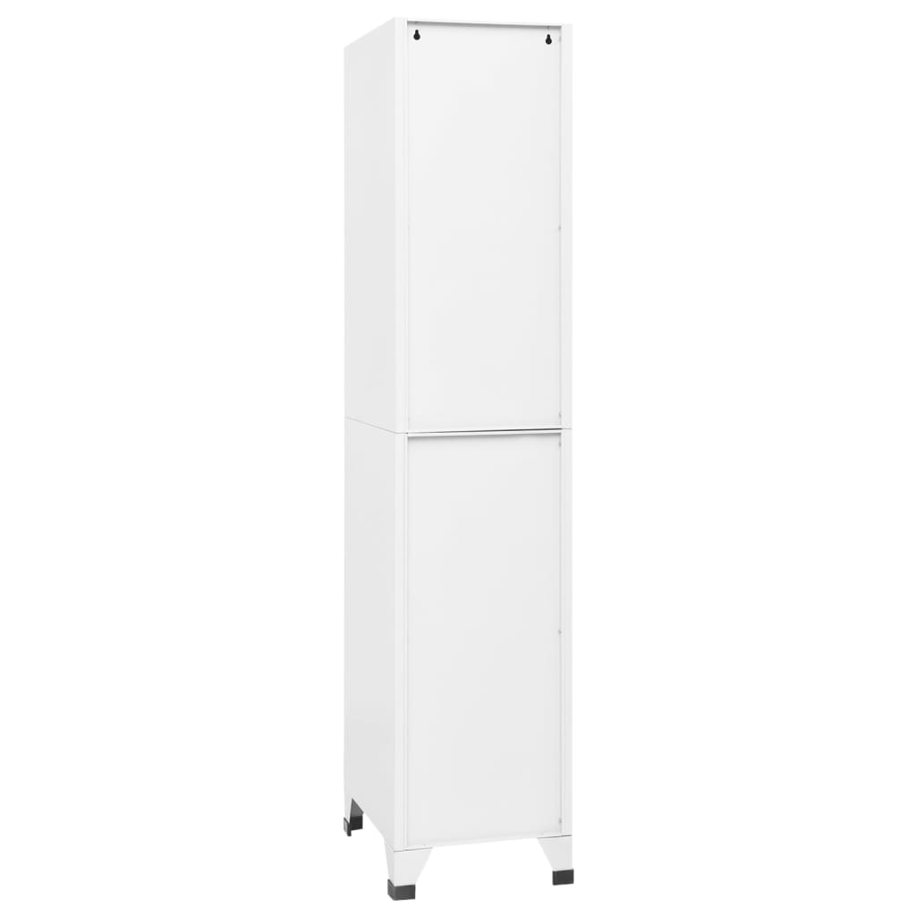Armoire à casiers Blanc 38x45x180 cm Acier - XIOS