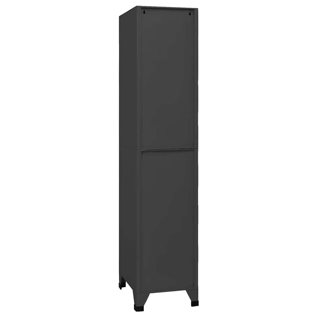 Armoire à casiers Anthracite 38x45x180 cm Acier - XIOS