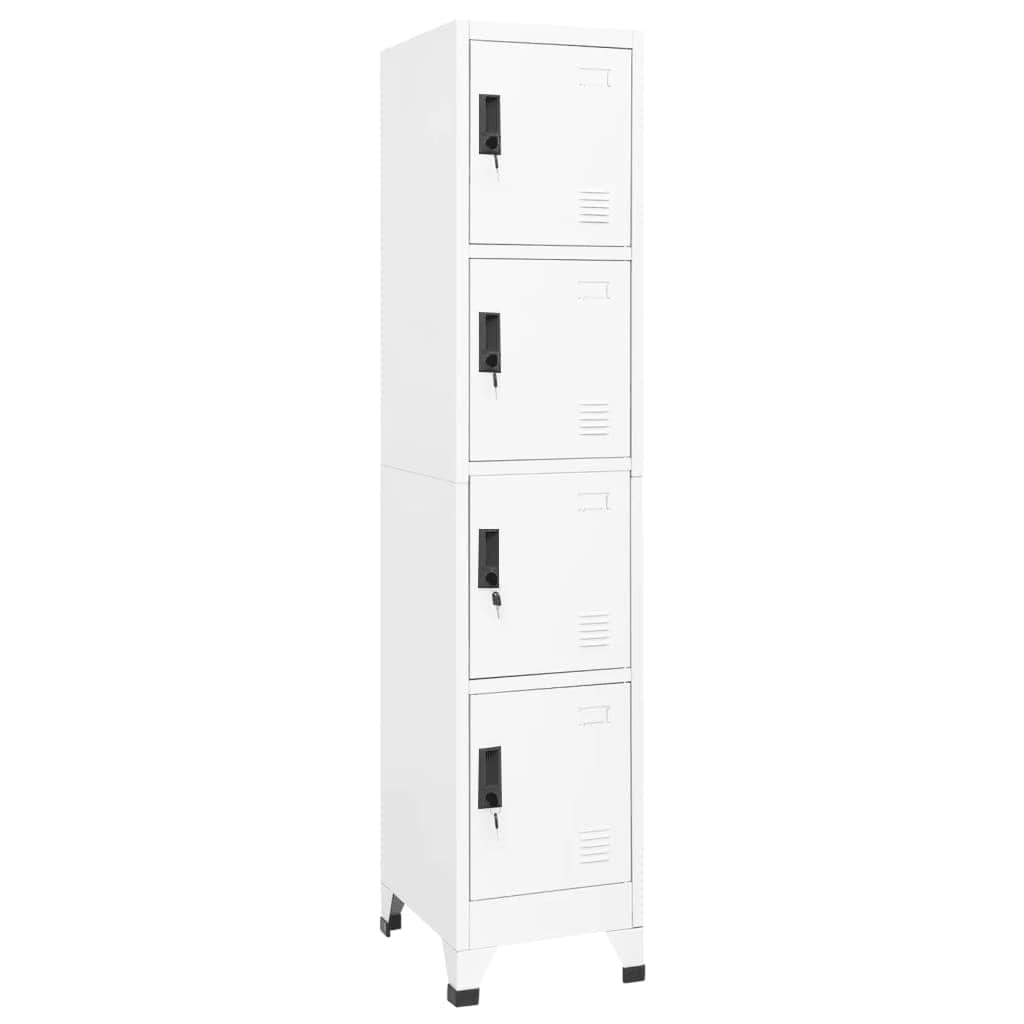 Armoire à casiers Blanc 38x45x180 cm Acier - XIOS