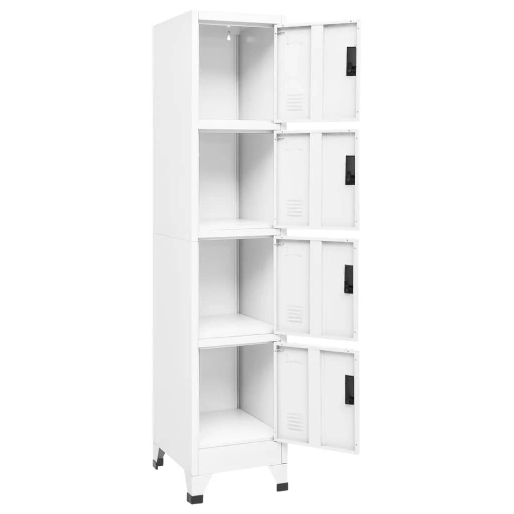 Armoire à casiers Blanc 38x45x180 cm Acier - XIOS