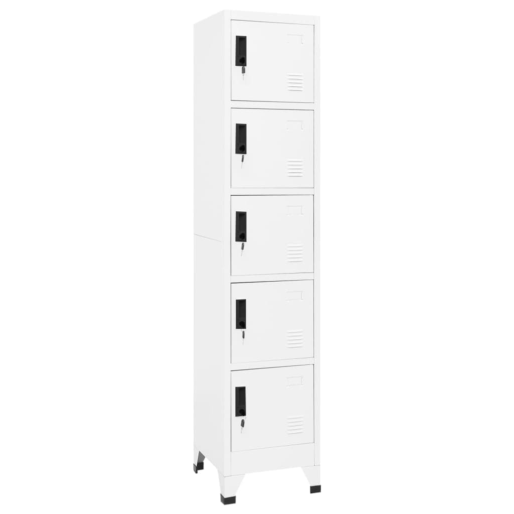 Armoire à casiers Blanc 38x40x180 cm Acier - XIOS