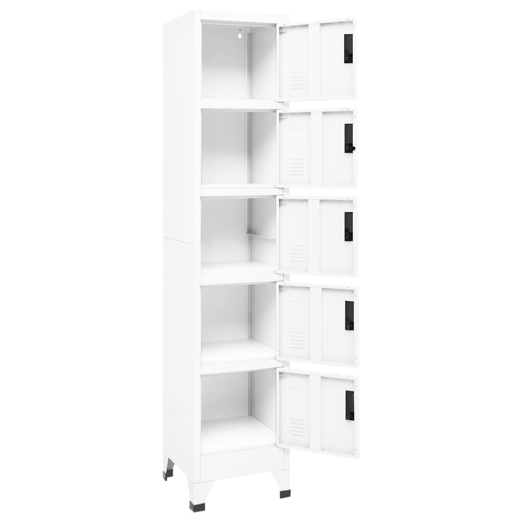 Armoire à casiers Blanc 38x40x180 cm Acier - XIOS