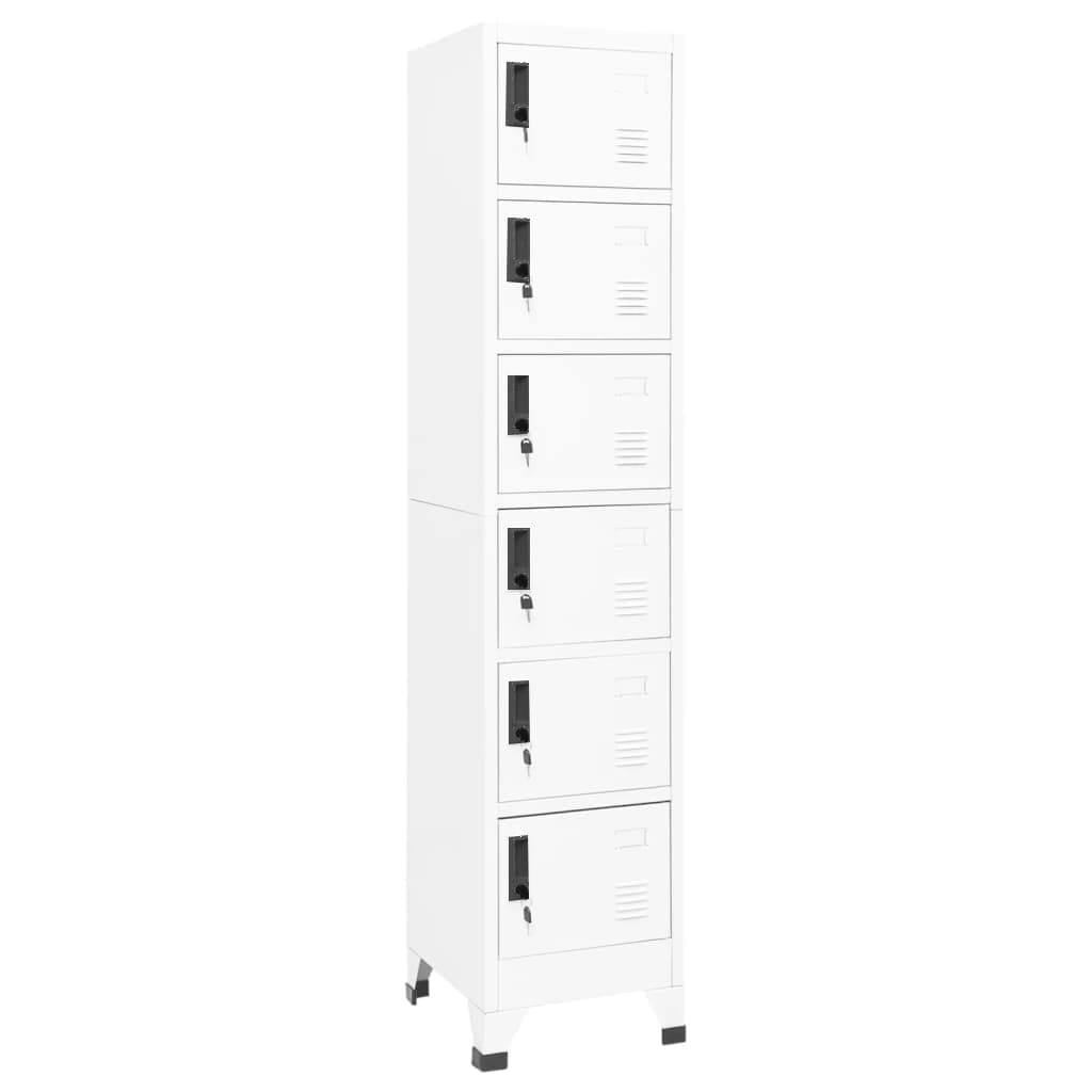 Armoire à casiers Blanc 38x40x180 cm Acier - XIOS