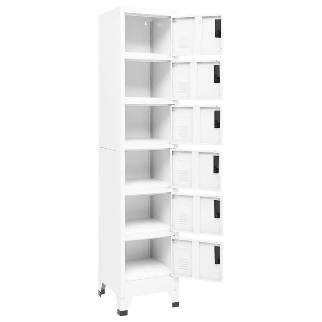 Armoire à casiers Blanc 38x40x180 cm Acier - XIOS