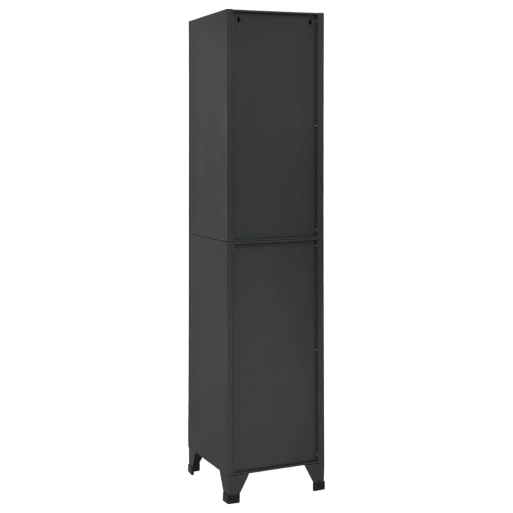Armoire à casiers Anthracite 38x40x180 cm Acier - XIOS