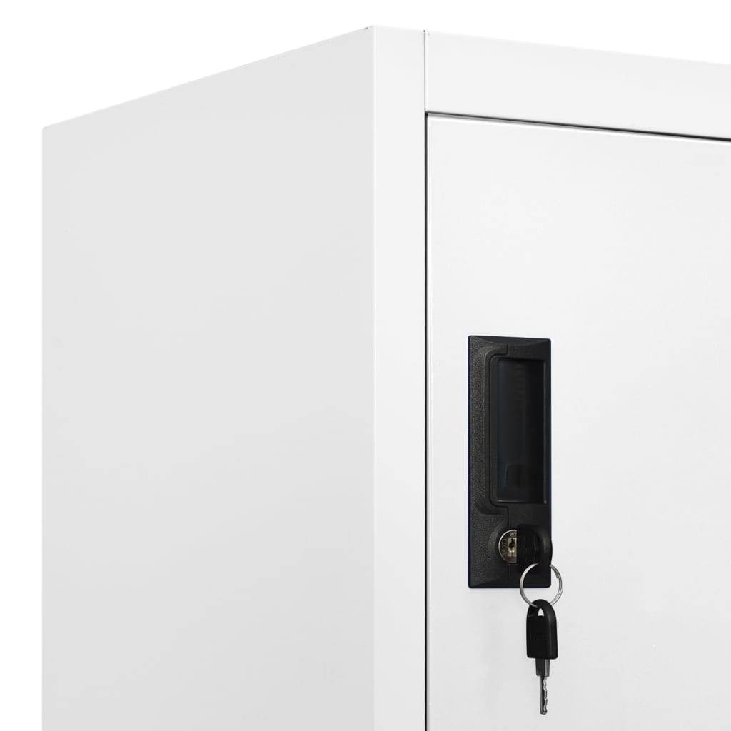 Armoire à casiers Blanc 90x45x180 cm Acier - XIOS