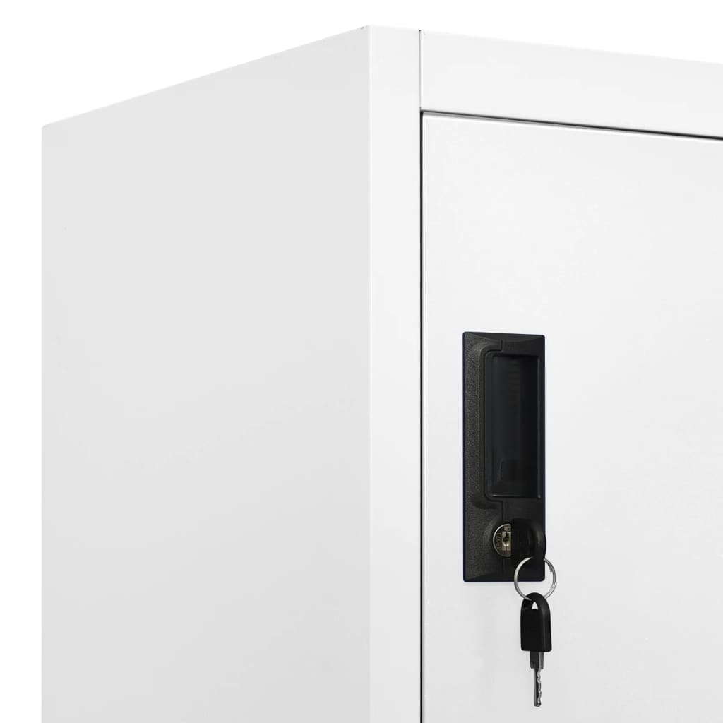 Armoire à casiers Blanc 90x45x180 cm Acier - XIOS