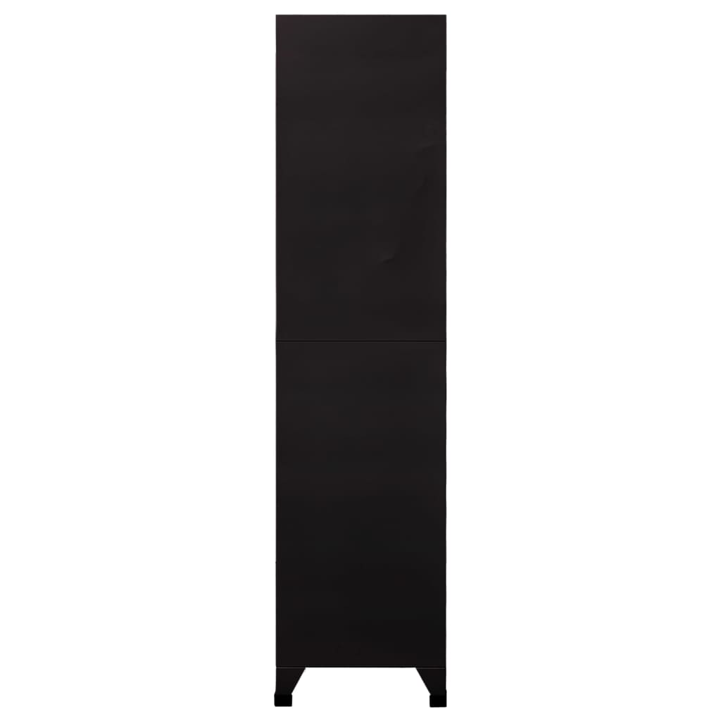 Armoire à casiers Noir 90x45x180 cm Acier - XIOS