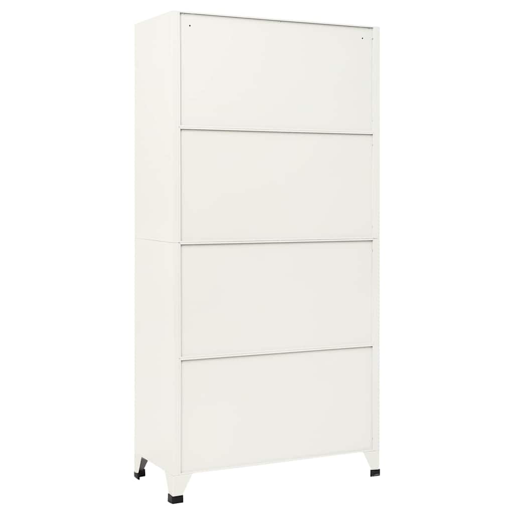 Armoire à casiers Gris et bleu 90x45x180 cm Acier - XIOS