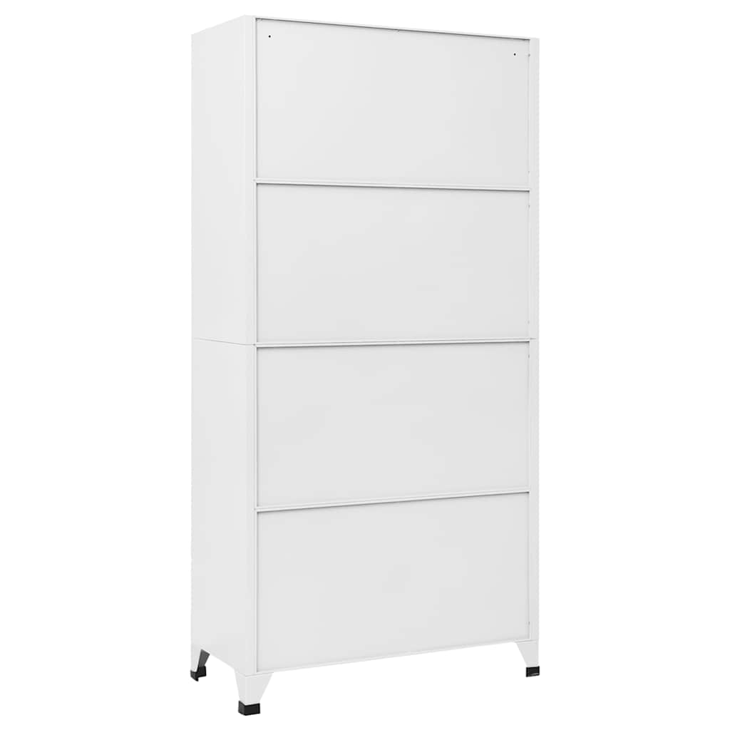 Armoire à casiers Blanc 90x40x180 cm Acier - XIOS