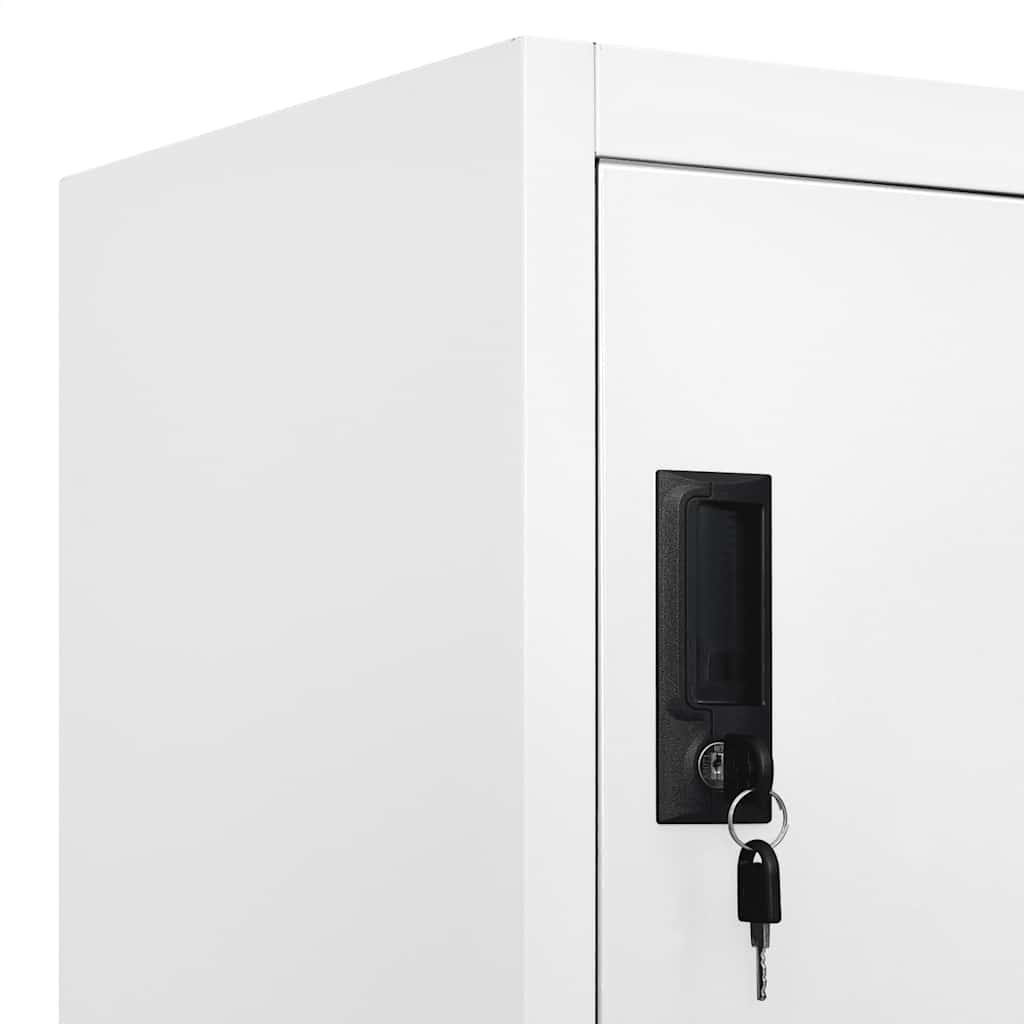 Armoire à casiers Blanc 90x40x180 cm Acier - XIOS