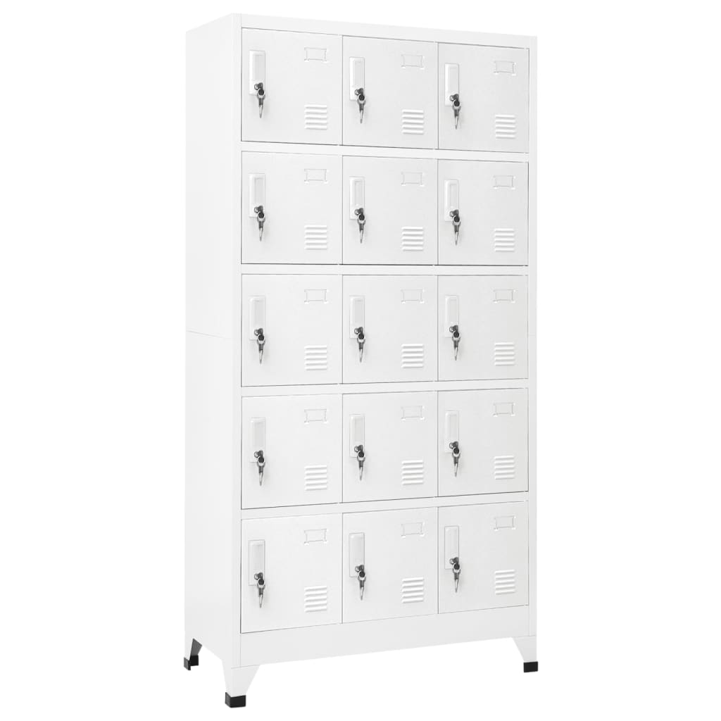 Armoire à casiers Gris clair 90x40x180 cm Acier - XIOS