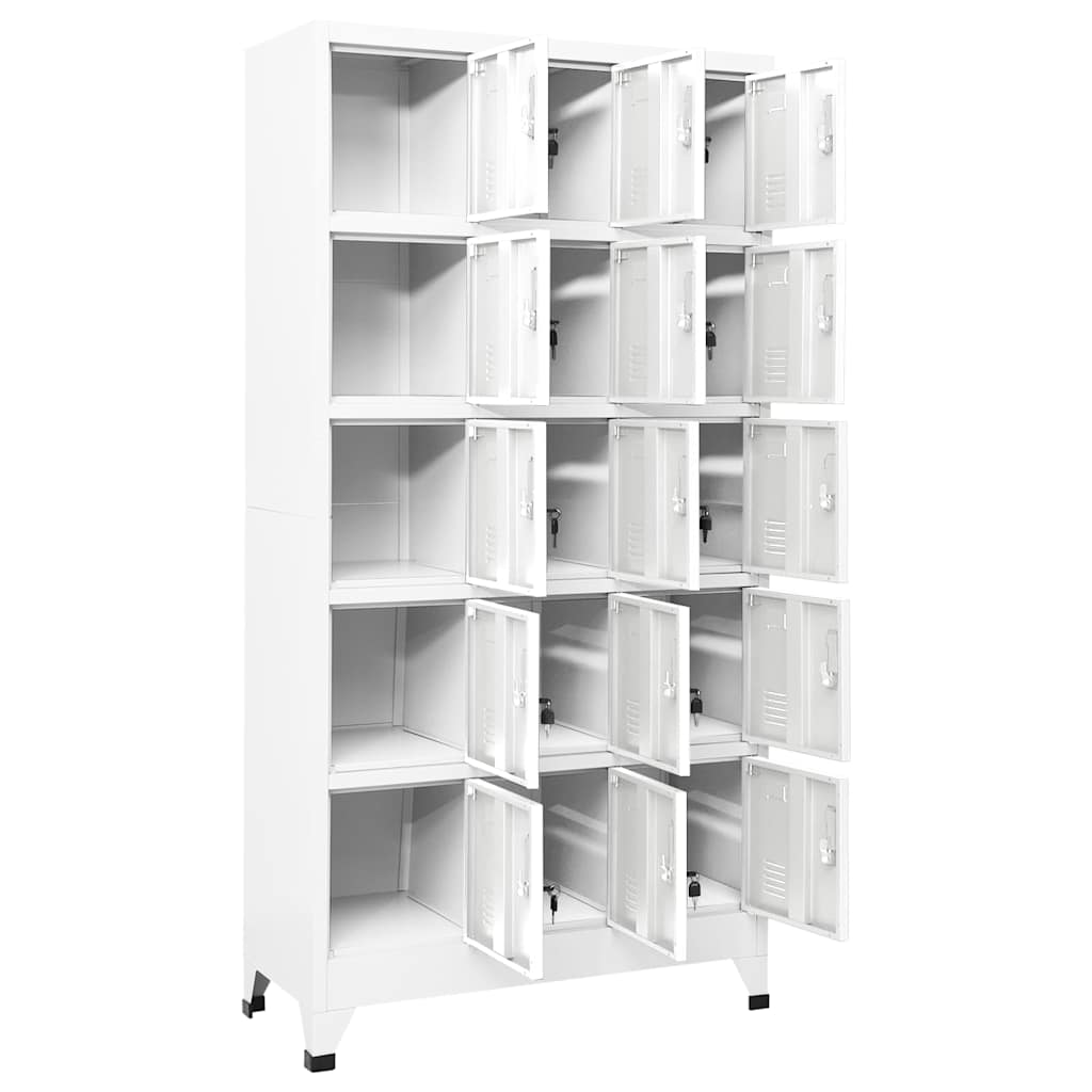 Armoire à casiers Gris clair 90x40x180 cm Acier - XIOS