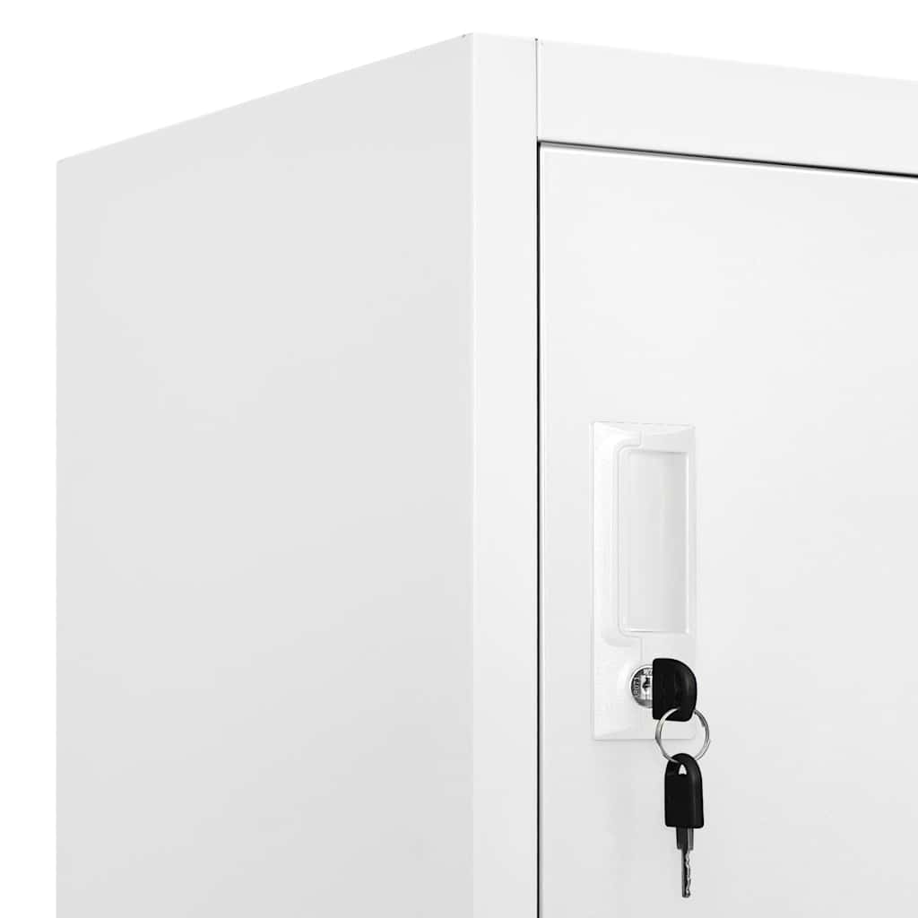 Armoire à casiers Gris clair 90x40x180 cm Acier - XIOS