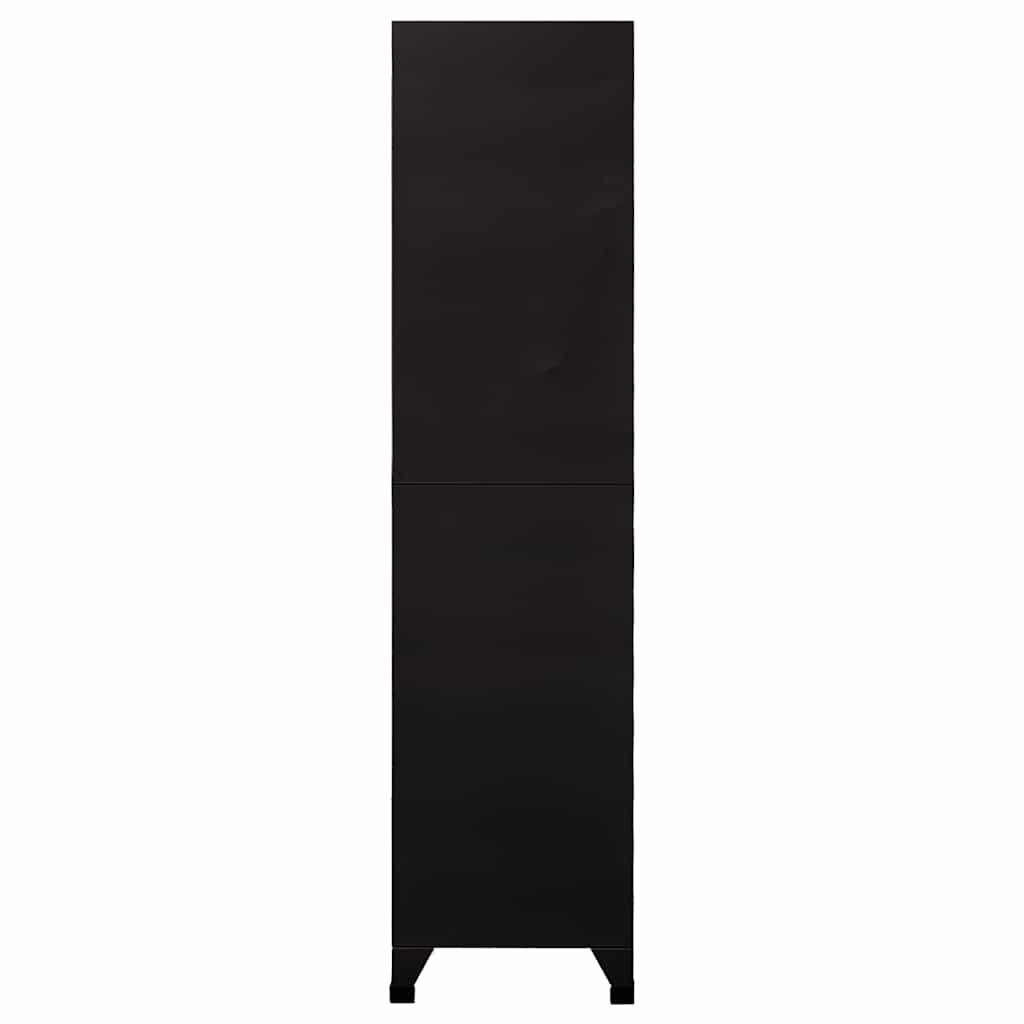 Armoire à casiers Noir 90x40x180 cm Acier - XIOS
