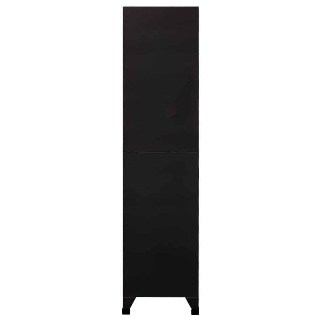 Armoire à casiers Noir 90x40x180 cm Acier - XIOS