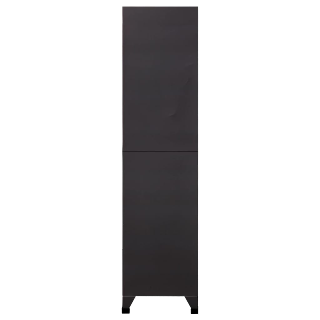 Armoire à casiers Anthracite 90x40x180 cm Acier - XIOS