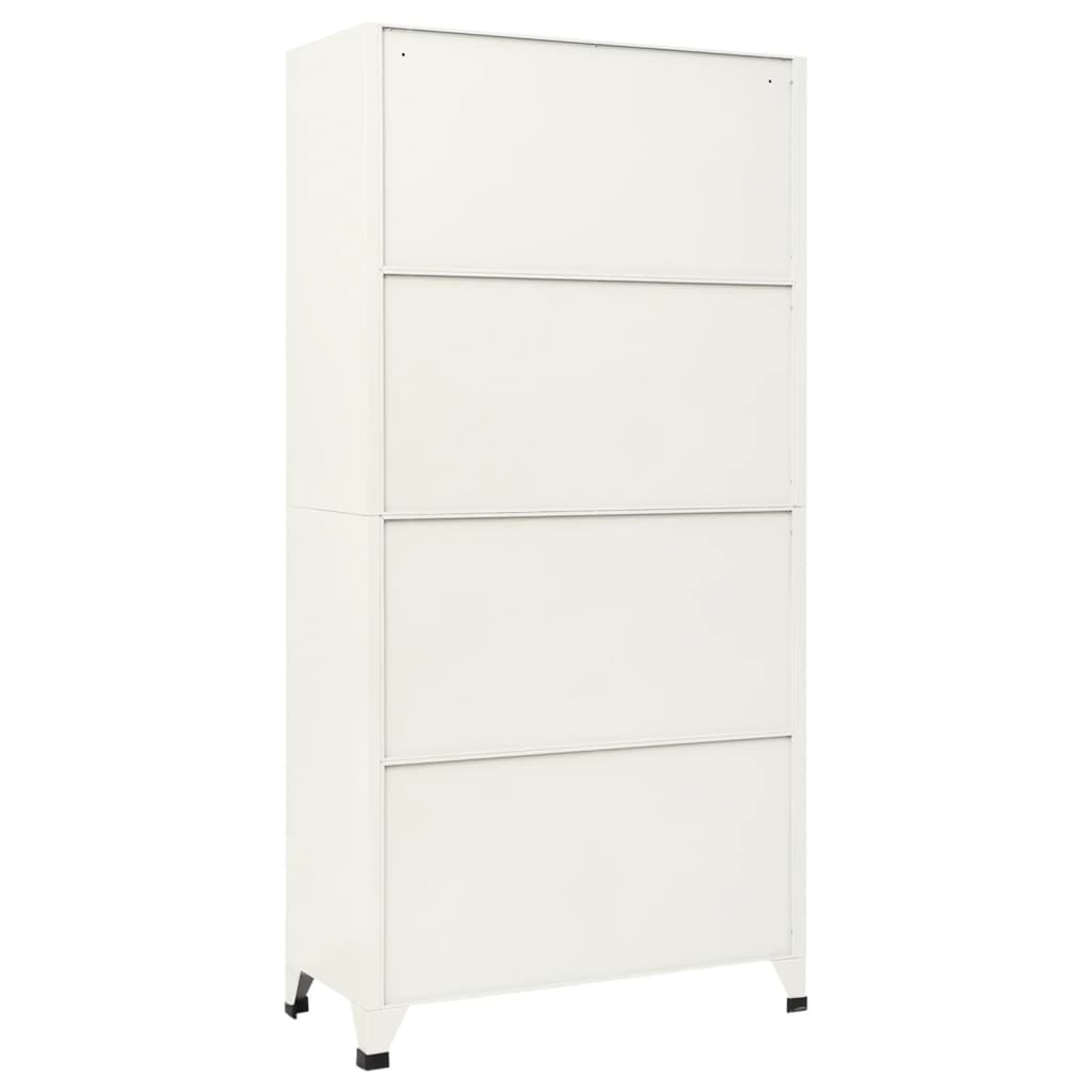 Armoire à casiers Gris et bleu 90x40x180 cm Acier - XIOS
